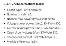 Load image into Gallery viewer, Canadian Solar Panels 270W  # SKU1844
